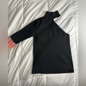 Black asymmetrical top